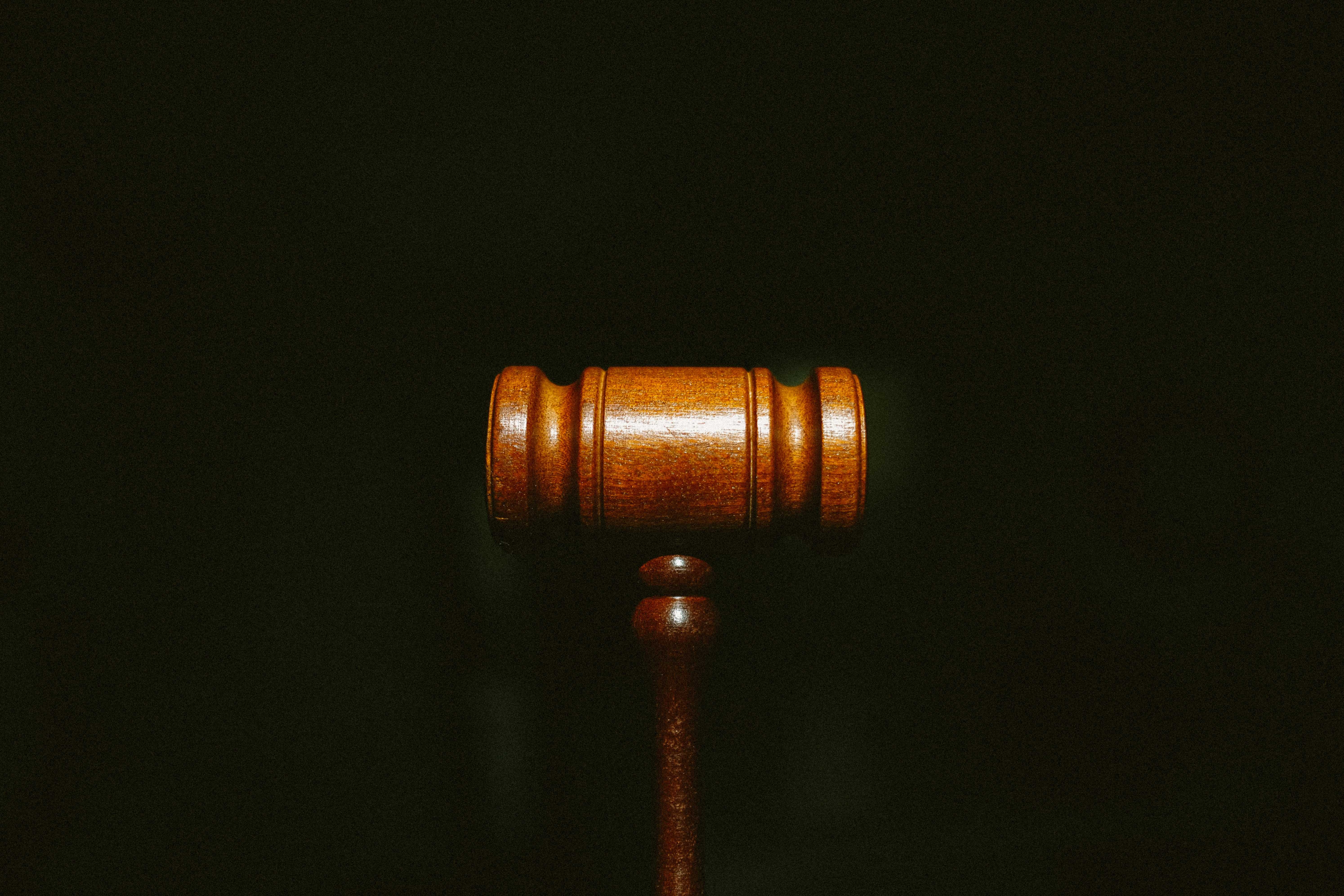 Photograph of a judge's gavel